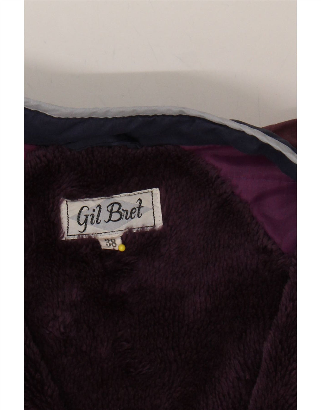 GIL BRET Womens Oversized Bomber Jacket EU 38 Medium Navy Blue Colourblock Vintage Gil Bret and Second-Hand Gil Bret from Messina Hembry 
