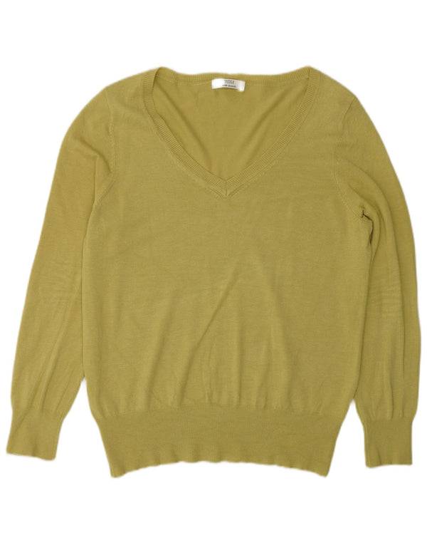 Marks & Spencer Ανδρικό πουλόβερ με λαιμόκοψη UK 16 Large Green