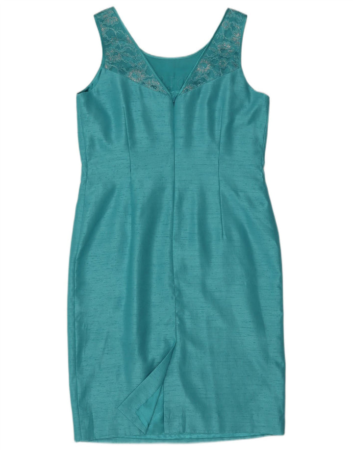 Γυναικείο αμάνικο φόρεμα Jacques Vert UK 14 Medium Blue Polyester