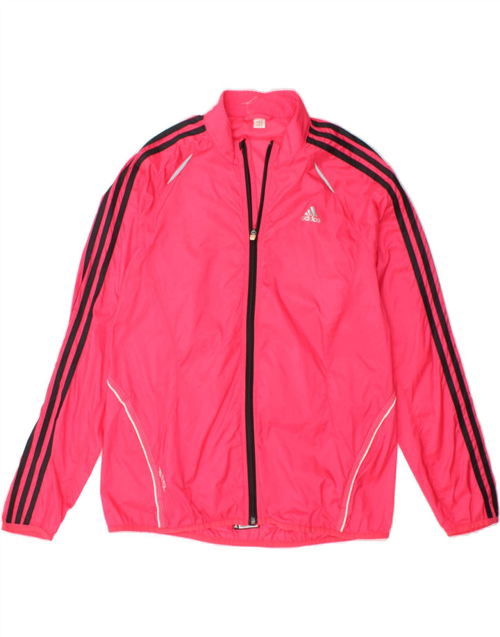 ADIDAS Womens Rain Jacket UK 14 Medium Pink Vintage Adidas and Second-Hand Adidas from Messina Hembry 