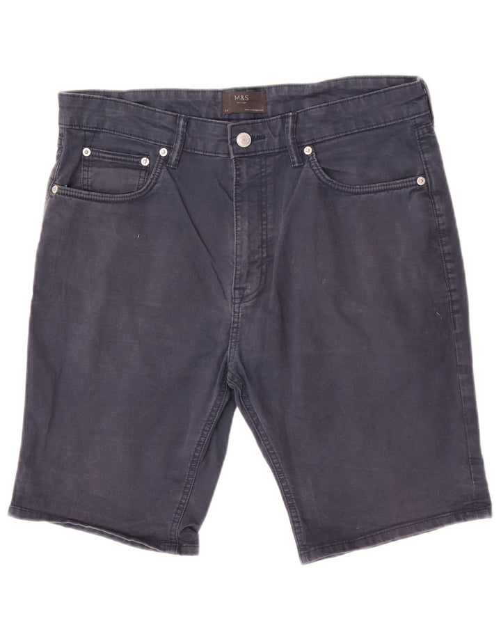Ανδρικό σορτς Casual Marks & Spencer W34 Μεγάλο Βαμβακερό Navy Blue