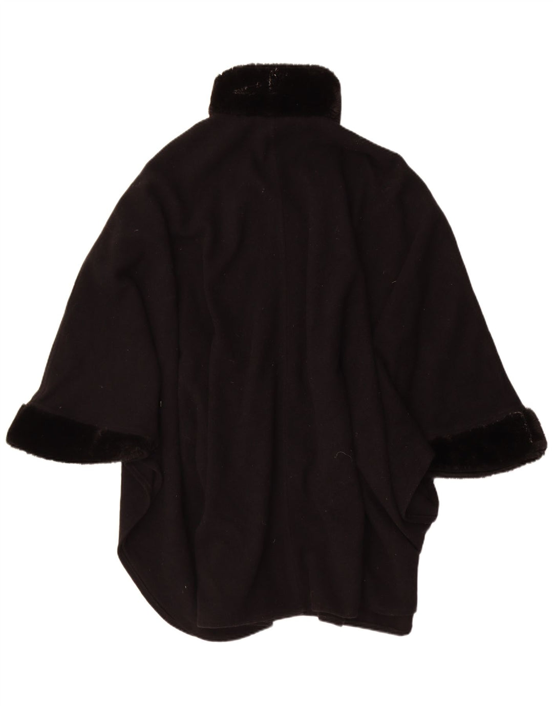 Vintage Γυναικείο Παλτό Poncho One Size Μαύρο