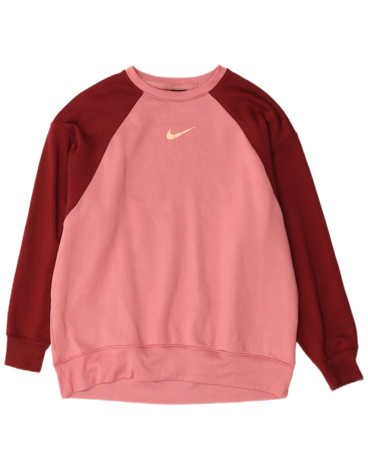 Ανδρικό φούτερ Nike Jumper, μεσαίο ροζ χρώμα, βαμβακερό