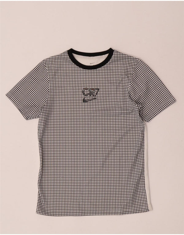 Γραφικό μπλουζάκι Nike Boys CR7 Top 12-13 ετών Large White Check