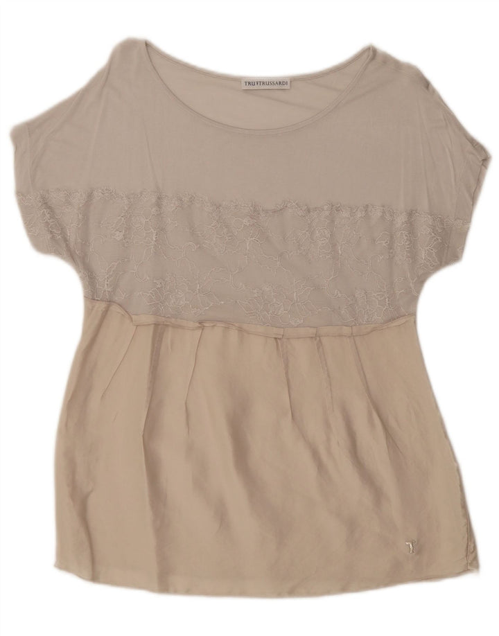 Γυναικεία μπλούζα Trussardi Top UK 14 Large Beige
