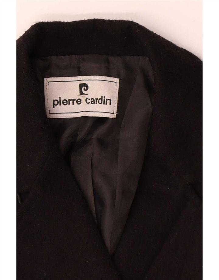 Pierre Cardin Γυναικείο Παλτό μπιζελιού IT 46 Μεγάλος Μαύρος Πολυεστέρας