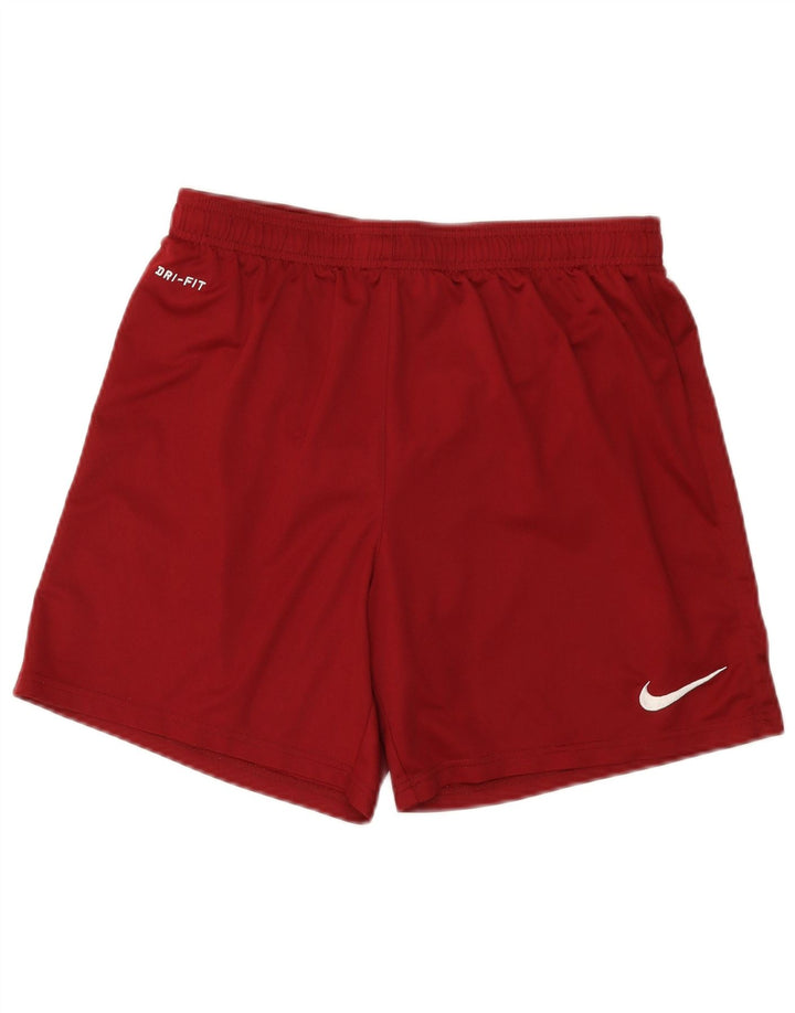Ανδρικό αθλητικό σορτς NIKE Dri Fit από μεσαίο μπορντό πολυεστέρα