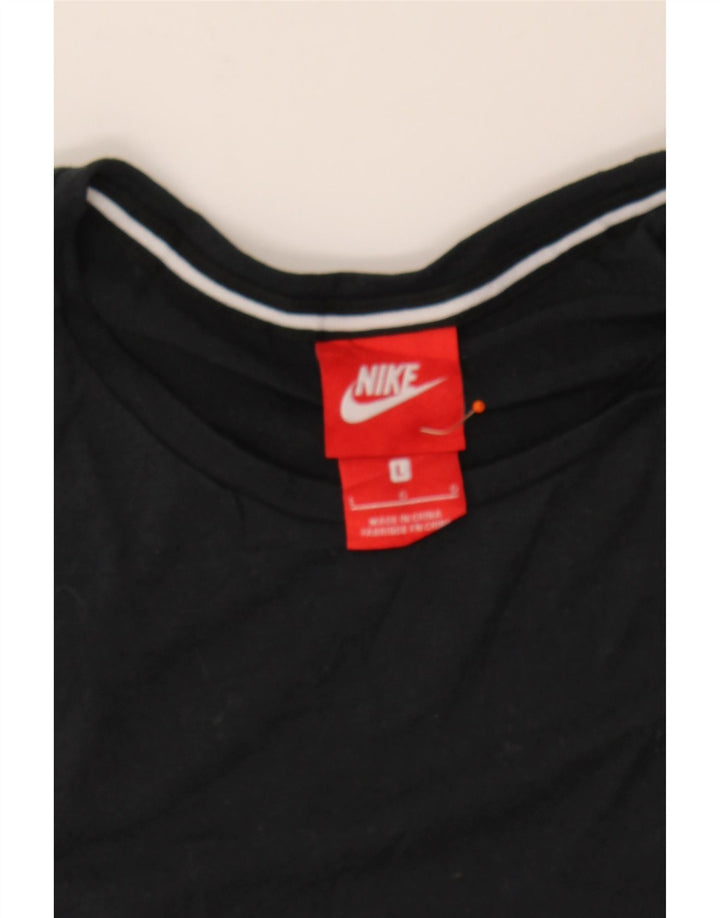 NIKE Womens Vest Top UK 16 Large Black Polyester Vintage Nike and Second-Hand Nike from Messina Hembry 