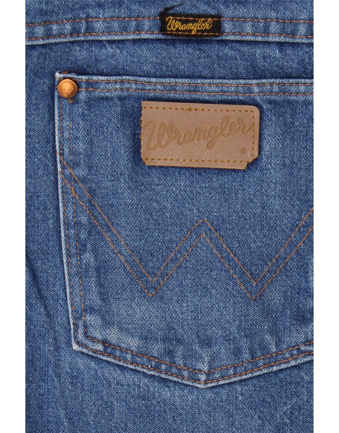 WRANGLER Mens Straight Jeans W34 L30 Blue Vintage Wrangler and Second-Hand Wrangler from Messina Hembry 