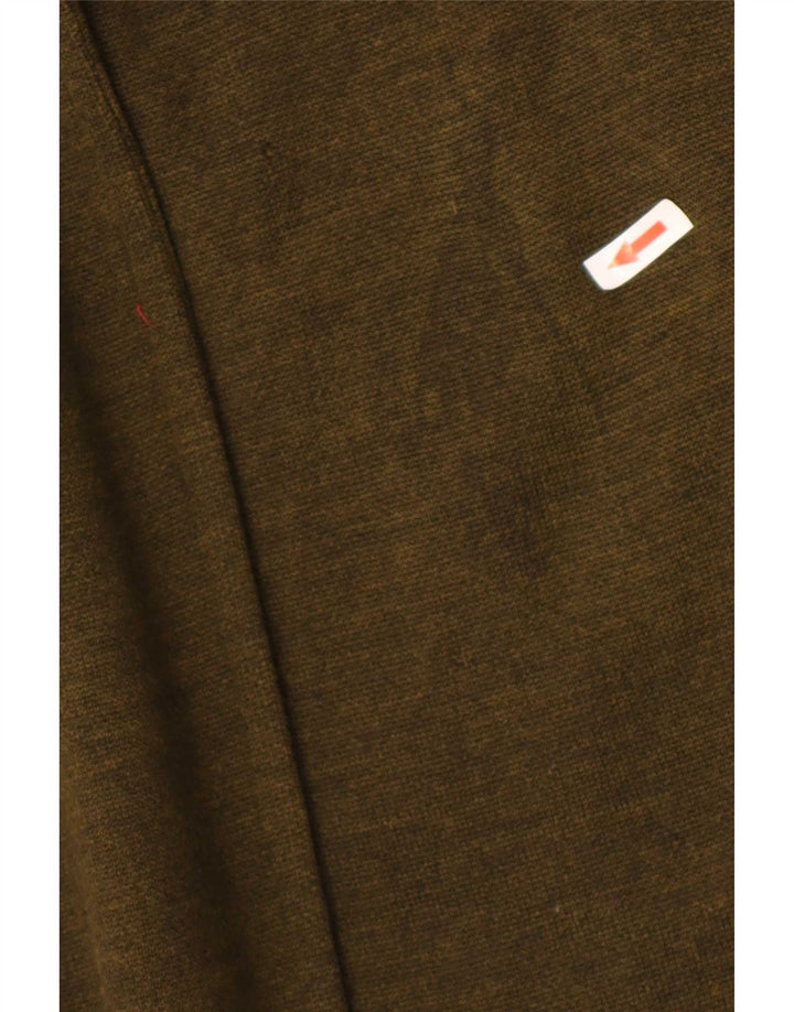 Vintage γυναικείο παλτό Poncho με κουκούλα One Size Khaki
