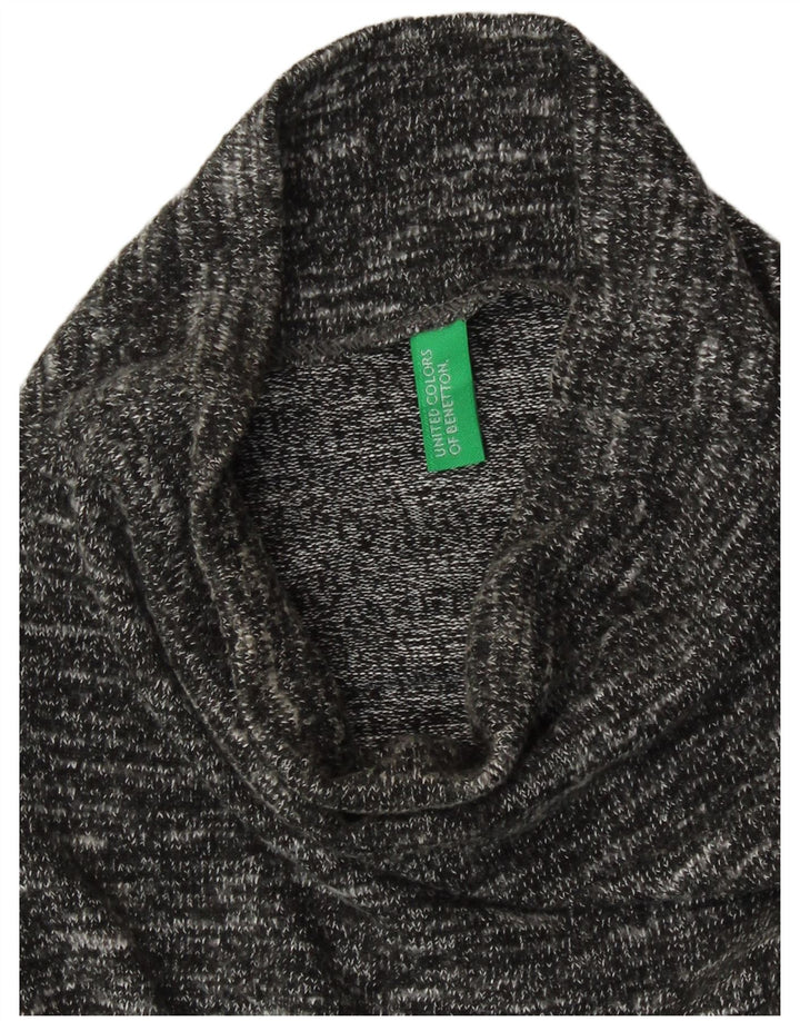 Γυναικείο Αμάνικο Shift φόρεμα Benetton UK 8 Small Grey Flecked