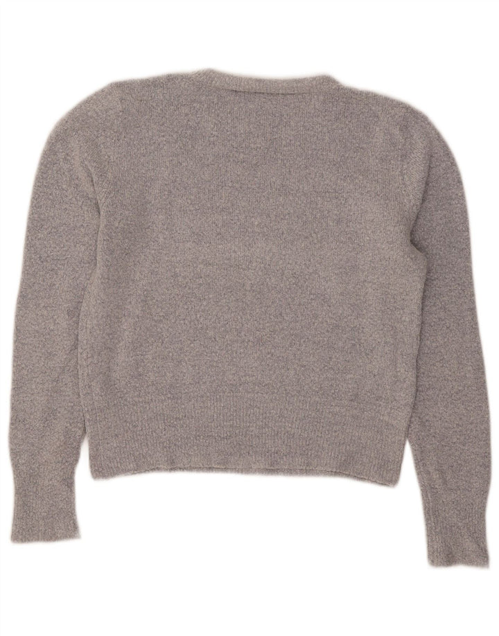 Γυναικείο πουλόβερ Oasis Crop Crew Neck Jumper UK 12 Medium Grey Acrylic