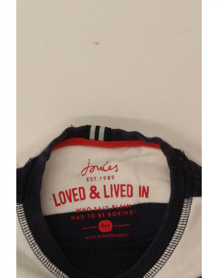 Joules Boys Φούτερ Jumper 7-8 Years Navy Blue ριγέ