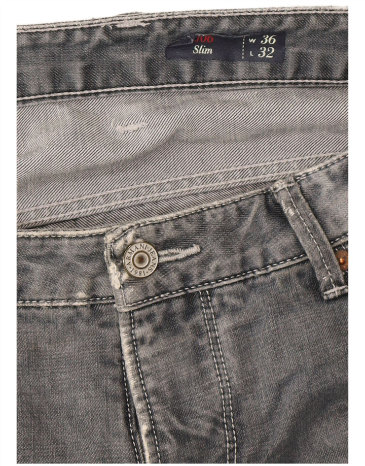 Armani Ανδρικό Slim Jeans W36 L32 Γκρι βαμβακερό