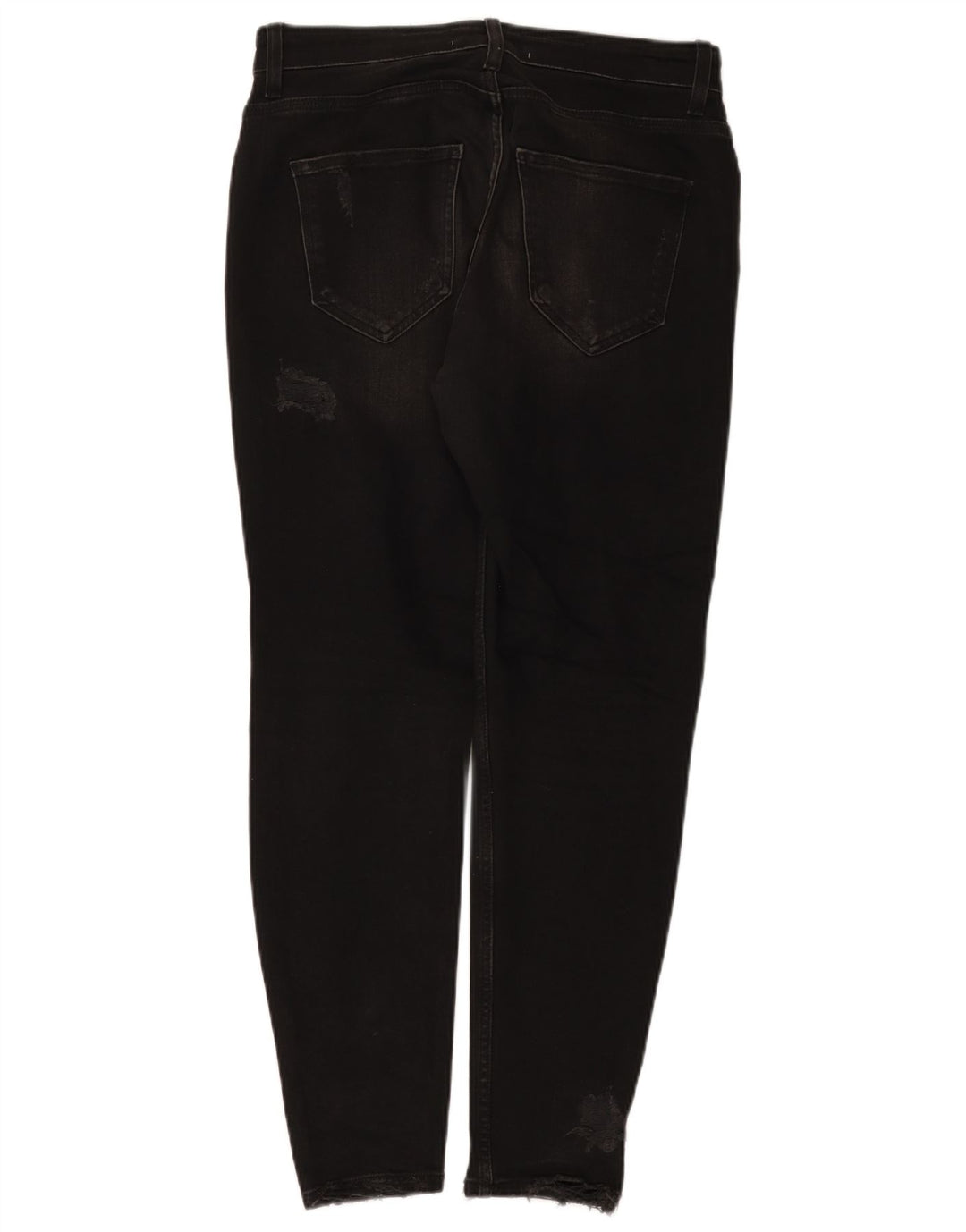 Zara Mens Distressed Slim Jeans EU 40 Medium W31 L28 Μαύρο βαμβακερό