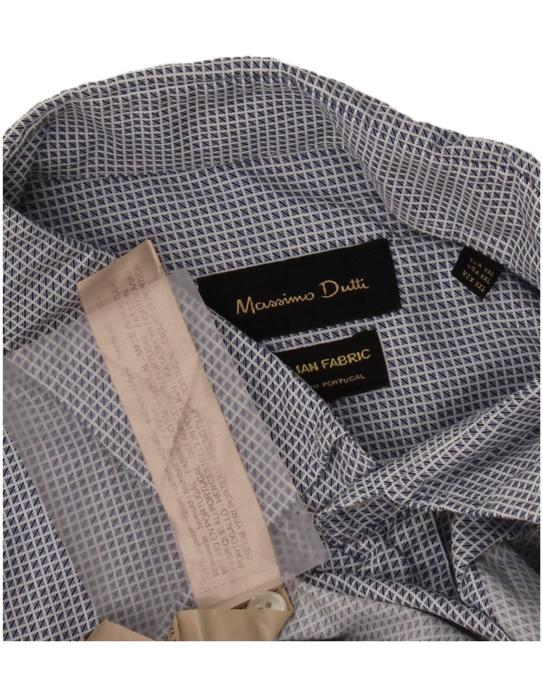 Massimo Dutti Γυναικείο πουκάμισο 2XL Blue Check Cotton