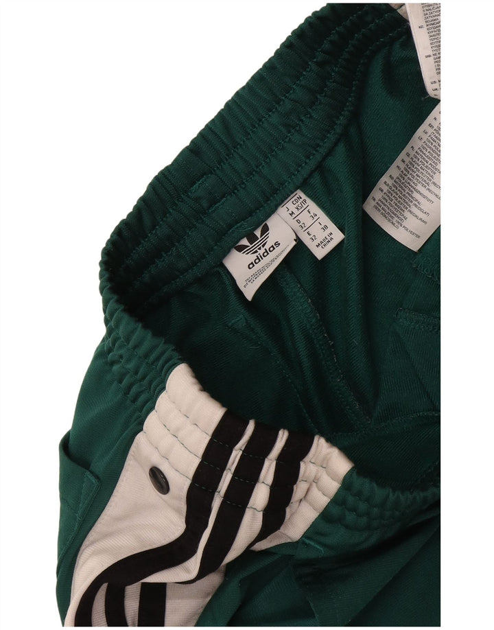 Γυναικείο γραφικό αθλητικό σορτς Adidas με μεσαίο πράσινο χρώμα πολυεστέρα