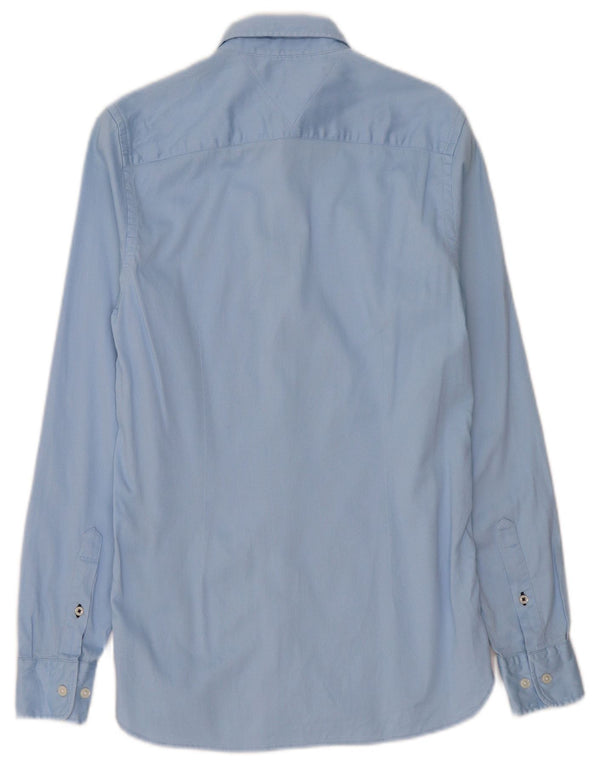 Ανδρικό πουκάμισο Tommy Hilfiger Slim Fit XS Μπλε βαμβακερό