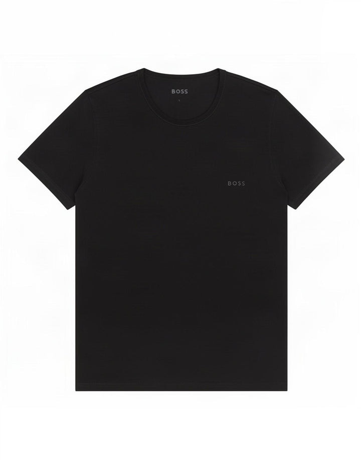 Ανδρικό T-Shirt Hugo Boss Top μεγάλο μαύρο βαμβακερό