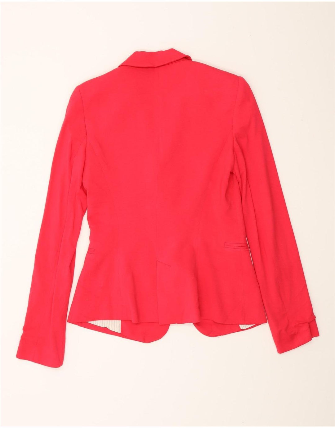 Zara Γυναικείο Μπουφάν 1 Κουμπί Blazer UK 10 Small Pink Viscose