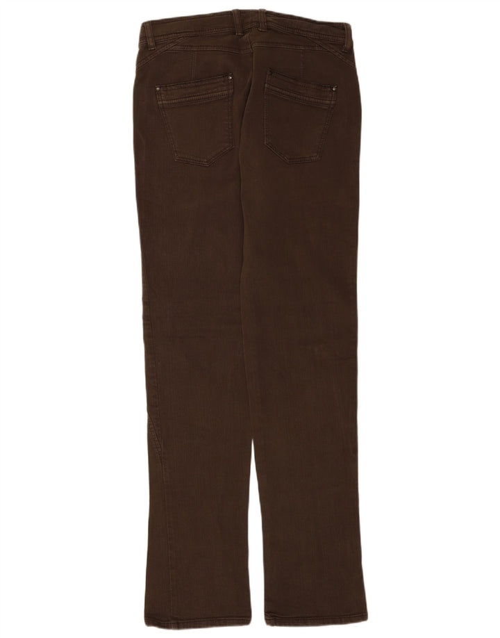 Sisley Γυναικείο Straight Jeans IT 44 Medium W30 L34 Καφέ Βαμβακερό