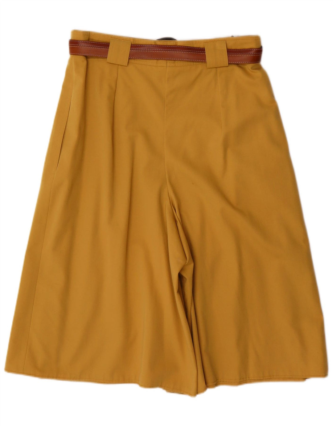 Vintage γυναικεία σορτς βερμούδα UK 16 μεγάλα W30 κίτρινο πολυεστέρα