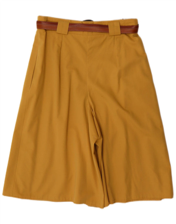 Vintage γυναικεία σορτς βερμούδα UK 16 μεγάλα W30 κίτρινο πολυεστέρα