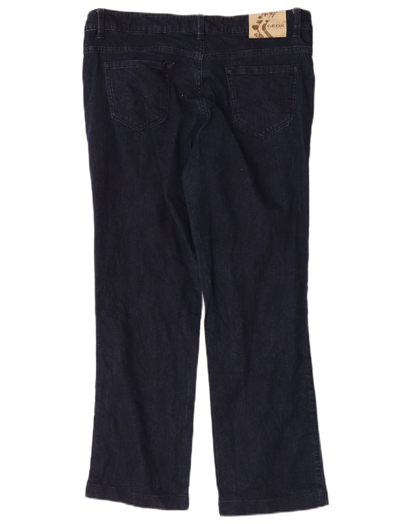 Geox Womens Respira Straight Jeans IT 48 XL W34 L27 Navy Blue Cotton
