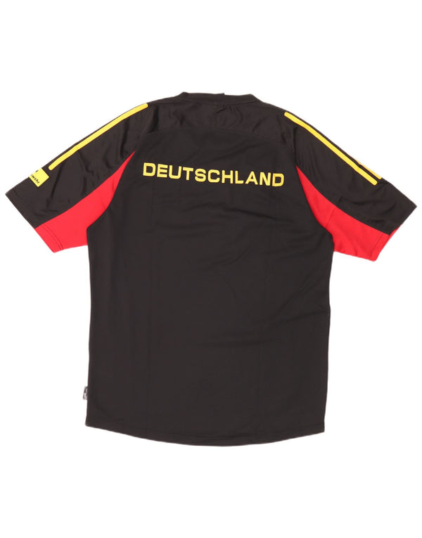 Ανδρικό γραφικό T-shirt Adidas Deutshland Top UK 42/44 Large Black Colourblock