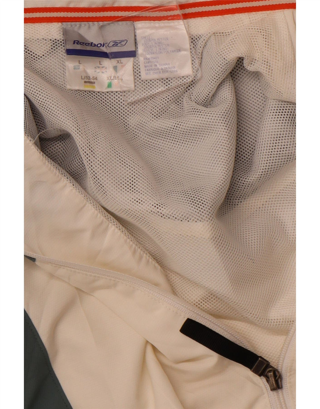 Ανδρική φόρμα REEBOK Top Jacket Large Off White Colourblock Polyester