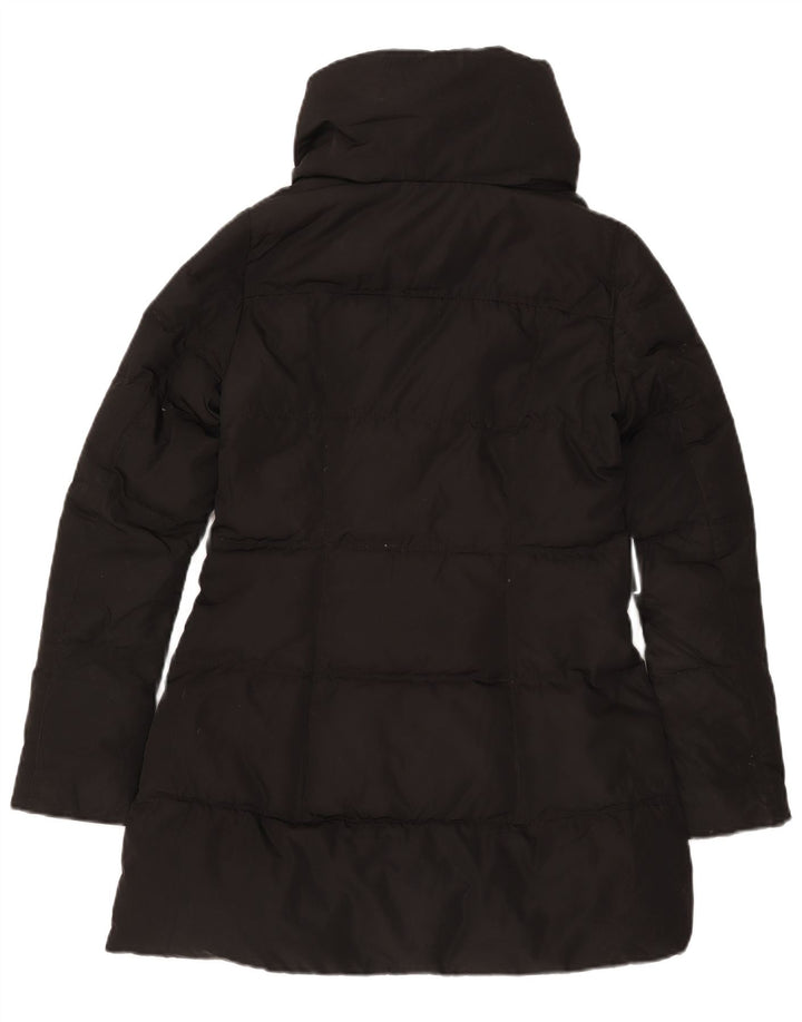 Zara Γυναικείο παλτό UK 10 Small Black Polyester