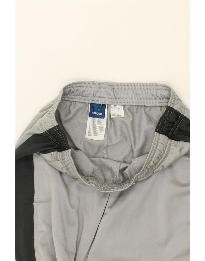 REEBOK Mens Tracksuit Trousers Small  Grey Colourblock Polyester Vintage Reebok and Second-Hand Reebok from Messina Hembry 