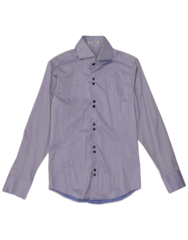Ανδρικό πουκάμισο Naracamicie XS Blue Cotton Classic