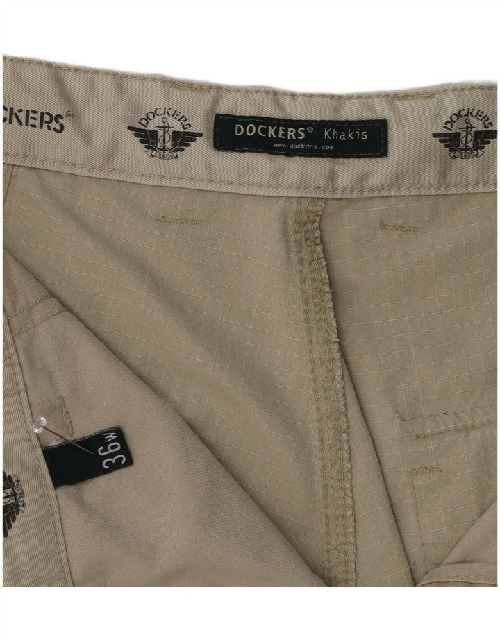 Dockers Γυναικείο Χακί Σορτς Cargo W36 Μεγάλο Χακί Check