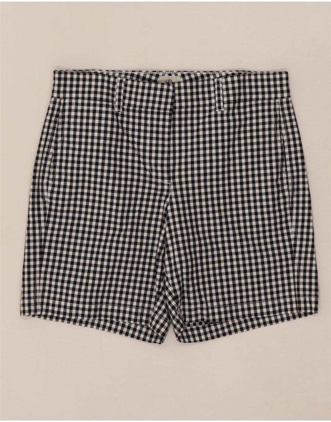 J. CREW Γυναικείο σορτς Chino US 6 Medium W30 Μαύρο βαμβακερό Gingham