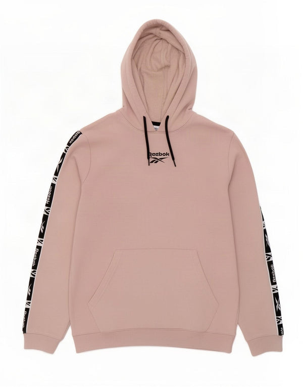 Ανδρικό Reebok Graphic Hoodie Jumper Large Pink Tie Dye Cotton