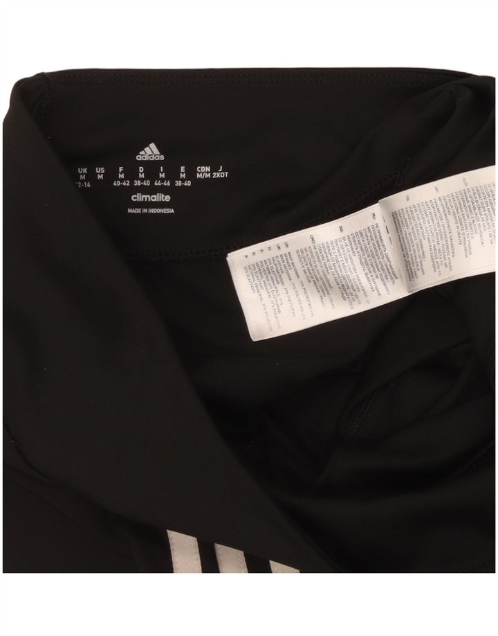 Adidas Γυναικεία κολάν Capri Climalite UK 12/14 Μεσαίο μαύρο πολυεστέρα