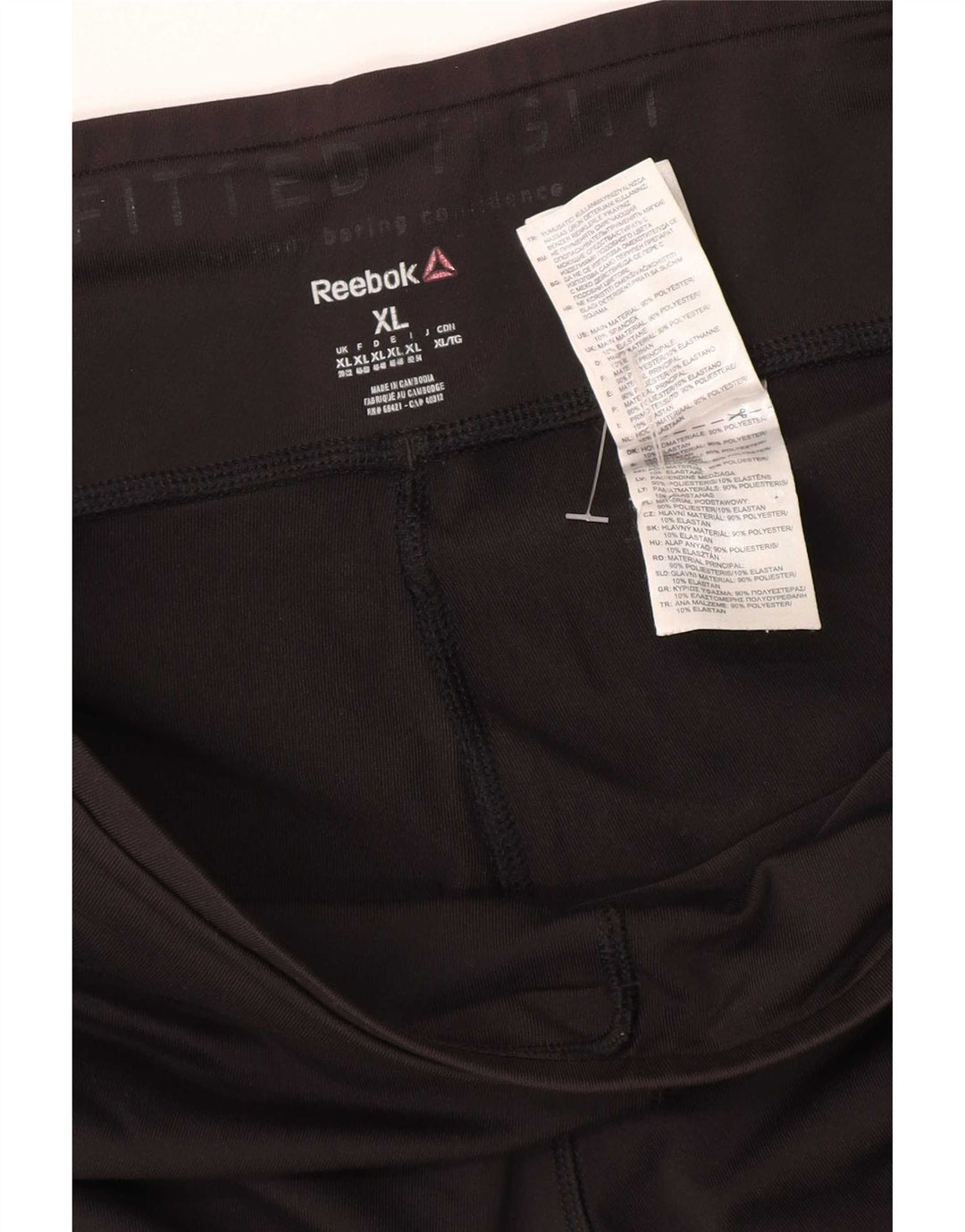 Reebok Γυναικείο Κολάν UK 20/22 XL Μαύρο Πολυεστέρας