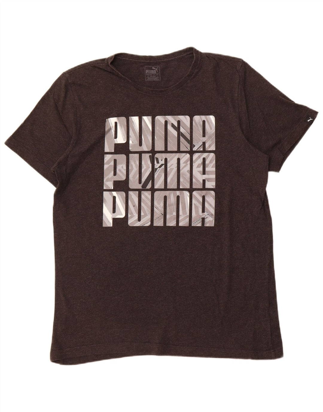 Ανδρικό γραφικό μπλουζάκι PUMA Top Large Grey
