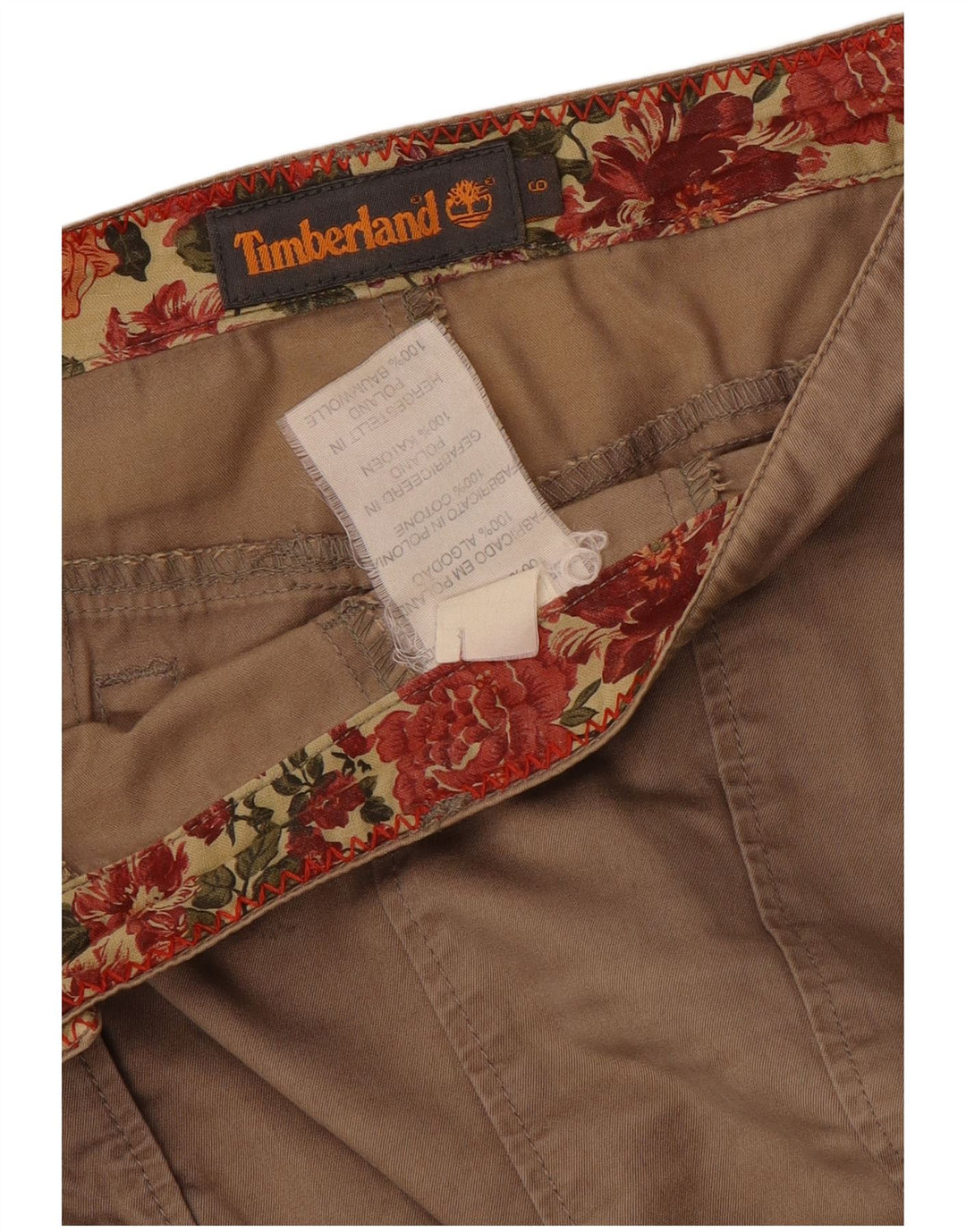 Timberland Γυναικεία φούστα σε γραμμή Α US 6 Medium W30 Καφέ βαμβακερή