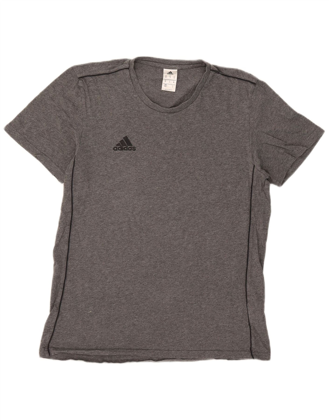 Ανδρικό T-Shirt Adidas Τοπ μεσαίο γκρι βαμβακερό