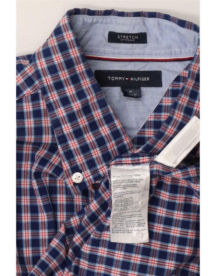 Ανδρικό πουκάμισο Tommy Hilfiger, μεσαίο ναυτικό, βαμβακερό καρό