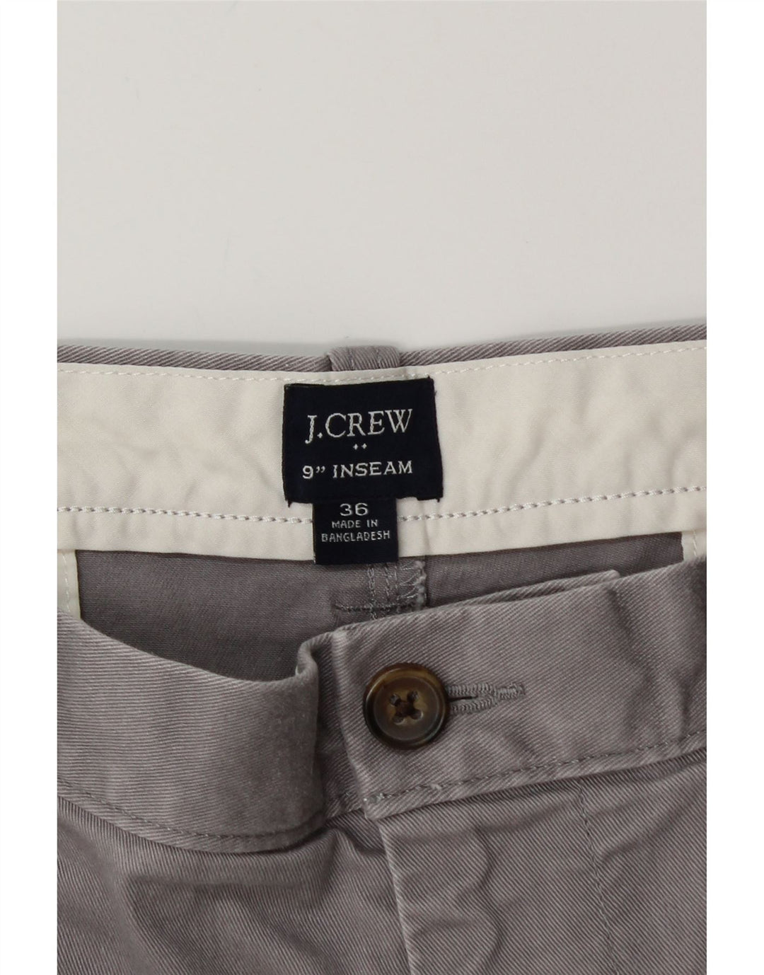 J. CREW Ανδρικό σορτς Chino W36 μεγάλο γκρι βαμβακερό