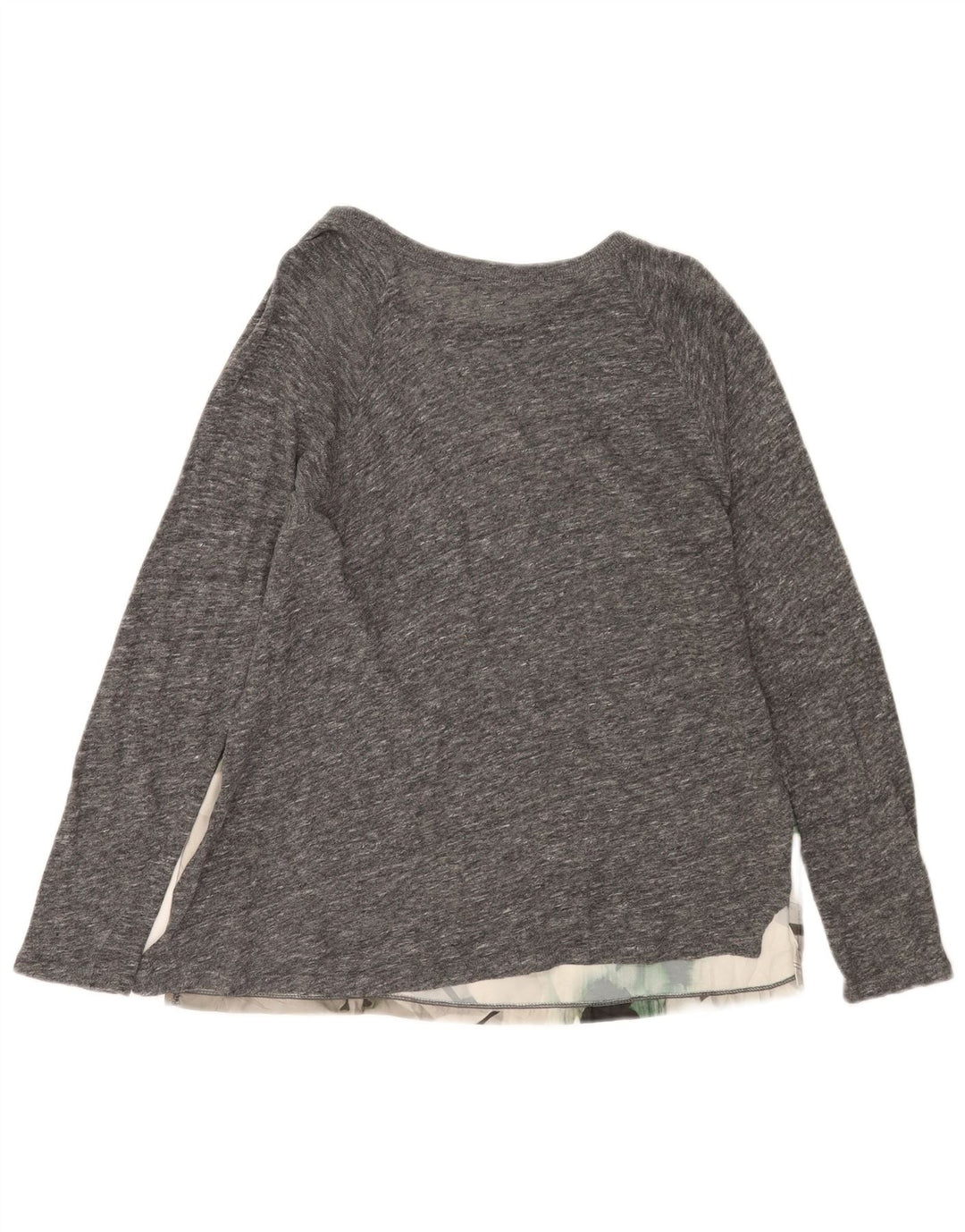 Zara Γυναικεία Μπλούζα Τοπ UK 16 Large Grey Floral
