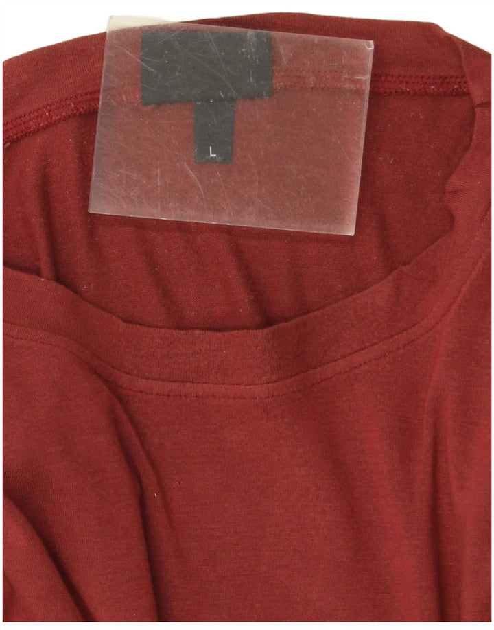 Trussardi Jeans Ανδρικό τοπ μακρυμάνικο μεγάλο κόκκινο βισκόζη