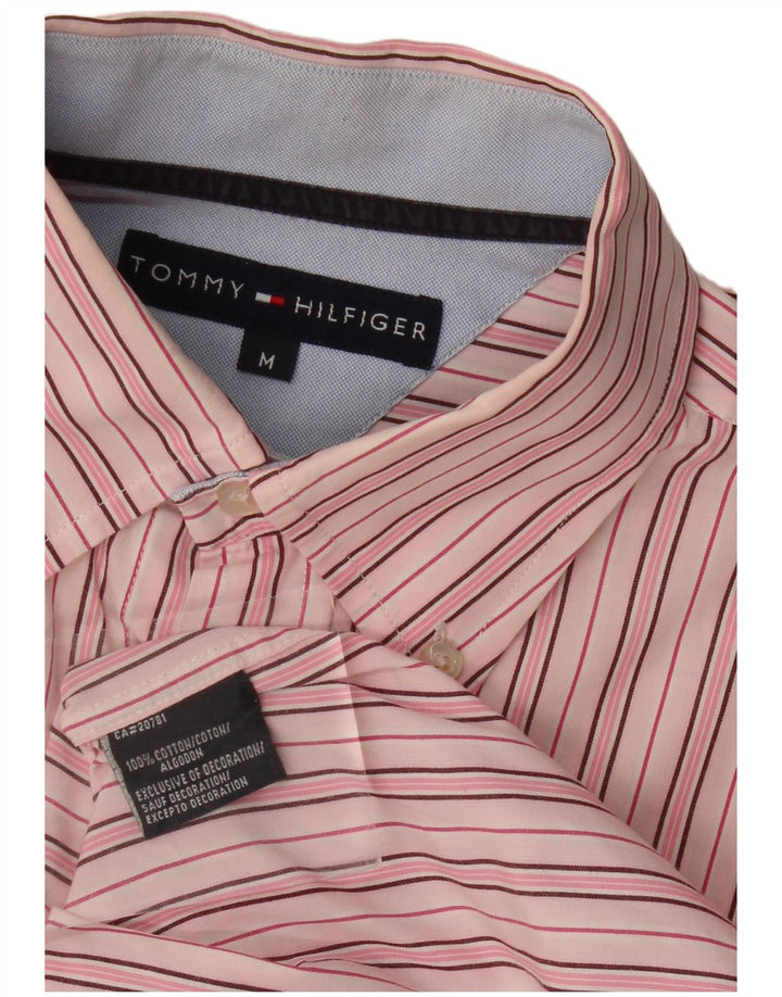 Ανδρικό πουκάμισο Tommy Hilfiger Βαμβακερό μεσαίο ροζ ριγέ
