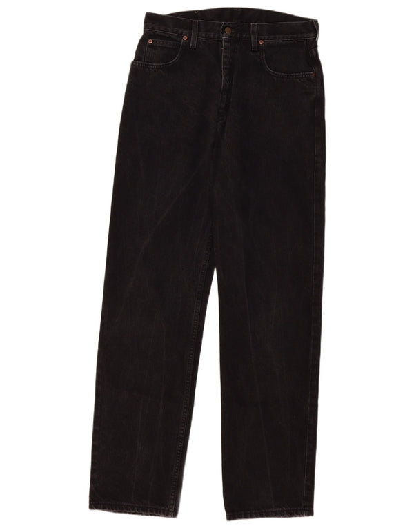 Lee Womens Portland Straight Jeans W32 L34 Μαύρο βαμβακερό