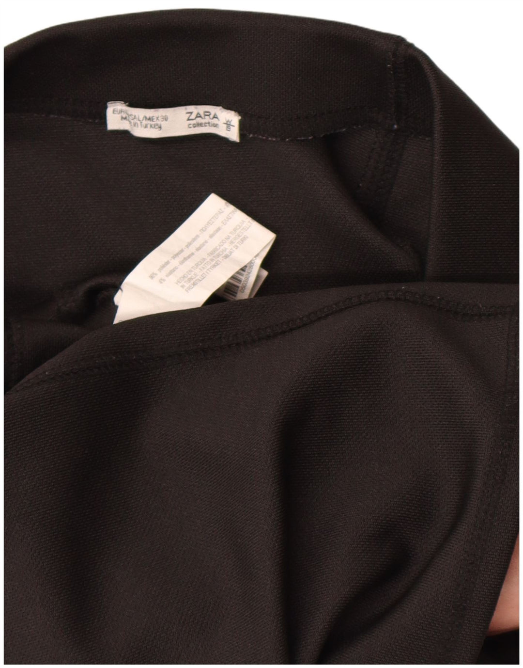 Zara Γυναικεία Pencil Φούστα Μεγάλη W30 Μαύρη Πολυεστέρας