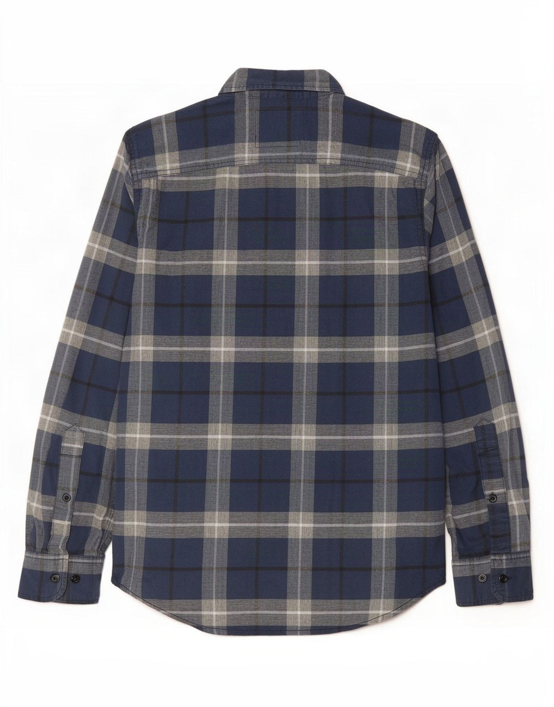 Ανδρικό Stretch Πουκάμισο Hollister Μικρό Navy Blue καρό βαμβακερό