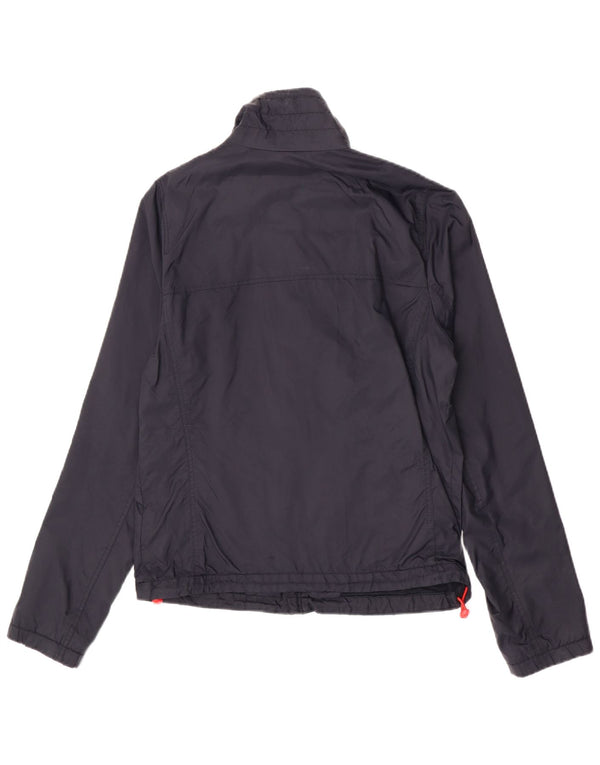 Ανδρικό μπουφάν βροχής Hollister UK 38 Medium Navy Blue Nylon